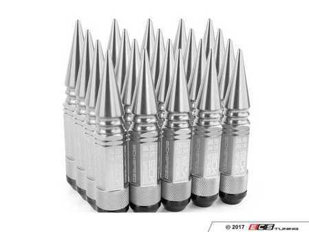 ES#3466859 - SHS3P-POL-14x1.5 - 3-Piece Long Spiked Lug Nuts - Polished - Set of 20 3-piece locking lug nuts - Sickspeed - Audi Volkswagen