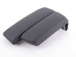 ES#255078 - 51167901941 - Split Center Armrest - Black Extended Leather - Featuring a sliding driver's side armrest - Genuine BMW - BMW