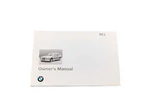 E36 1997 M3 Owners Manual