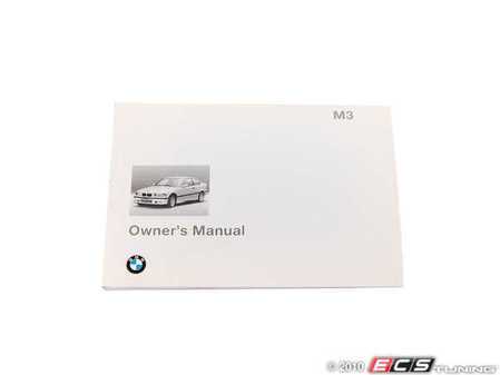 ES#13140 - 01419789997 - E36 1997 M3 Owners Manual - Covers all the M3 models - Genuine BMW - BMW