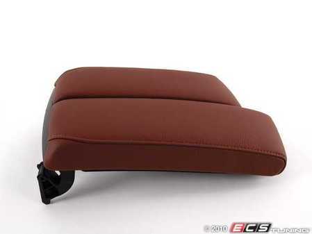 ES#2063670 - 51167155630 - E90 Split Center Armrest - Terra Dakota Leather - Featuring a sliding driver's side armrest - Genuine BMW - BMW