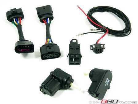 ES#12178 - 1J0998003KT - Leveling Harness Kit - Stage 2 - For cars without leveling motors in headlights, but have the option of installing & wiring them up internally. - ECS - 