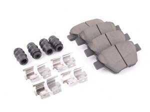 ES#3438568 - Z23-1456 - Z23 Evolution Sport Rear Brake Pad Set - Carbon fiber infused low-dust ceramic brake pads with hardware - Power Stop - Audi Volkswagen