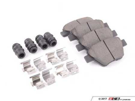 ES#3438568 - Z23-1456 - Z23 Evolution Sport Rear Brake Pad Set - Carbon fiber infused low-dust ceramic brake pads with hardware - Power Stop - Audi Volkswagen