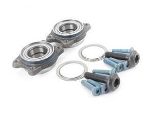 ES#2678632 - 8E0598625BKT1 - Rear Wheel Bearing Kit - Pair - Includes both rear wheel bearings and installation hardware - Genuine Volkswagen Audi - Audi