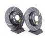 ES#521638 - GD1410 -  Rear Slotted & dimpled Brake Rotors - Pair (282x12) - Upgrade to a slotted / dimpled rotor for improved braking - OE# 1K0615601AD - EBC - Audi Volkswagen