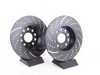 ES#521638 - GD1410 -  Rear Slotted & dimpled Brake Rotors - Pair (282x12) - Upgrade to a slotted / dimpled rotor for improved braking - OE# 1K0615601AD - EBC - Audi Volkswagen