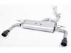 ES#2827596 - SSXAU481 - Cat-Back Exhaust System - Non-Resonated - 3" stainless steel with dual GT100 black Cerakote tips - Milltek Sport - Audi