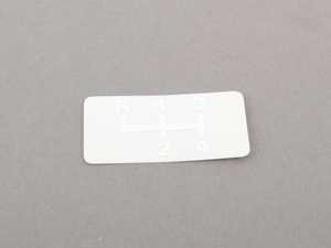 ES#78867 - 51141811705 - Label "Gear Shift Pattern" - Genuine BMW - BMW