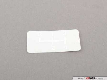 ES#78867 - 51141811705 - Label "Gear Shift Pattern" - Genuine BMW - BMW