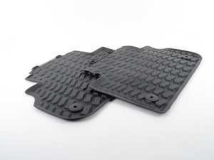 ES#3212548 - 80A061511041 - All-Weather Rubber Floor Mats - Rear - Extremely durable all weather mats to protect your carpet - Genuine Volkswagen Audi - Audi