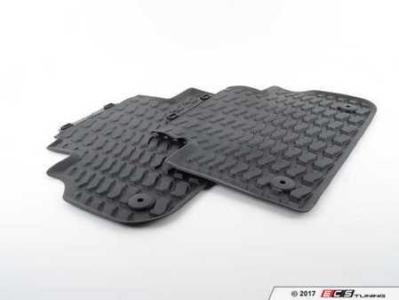 ES#3212548 - 80A061511041 - All-Weather Rubber Floor Mats - Rear - Extremely durable all weather mats to protect your carpet - Genuine Volkswagen Audi - Audi