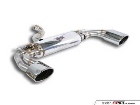 ES#3469493 - 776113KT1 - Supersprint Cat-Back Exhaust System - Resonated  - 100% Stainless steel "Twin Pipe Design" system with resonated center section - Retains factory exhaust valves - Supersprint - Audi