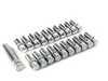 ES#3246216 - TunerBoltKit - Conical Seat Tuner Spline Bolt Set - Standard Length - Chrome - Full set of chrome tuner style, socket-specific lug bolts. 14x1.5x27mm - Rohana Wheels - Audi BMW Volkswagen