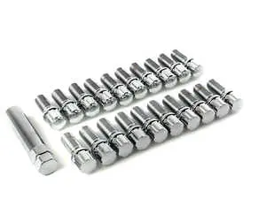 Conical Seat Tuner Spline Bolt Set - Standard Length - Chrome