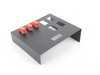 ES#3448731 - E36-CC-4W-E-3TS - E36 Center Console Panel - Includes 4 window switch cutouts, ES cutout, and 3 toggle switches - MKAH Motorsports - BMW