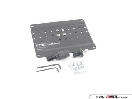 ES#3420247 - 001912ECS04-01 -  Ultimate ECS Tow Hook Mount License Plate Kit - A perfect starting point for the ECS Modular Tow Hook product line! - ECS - BMW MINI