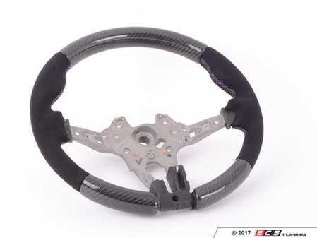 ES#3447973 - 025033ECS01 - F2x/F3x M Sport ECS Custom Steering Wheel - Alcantara/Carbon Fiber - Add race inspired look and feel to your interior. Reuses factory M Sport airbag & trim. - ECS - BMW