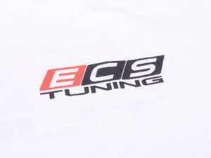 ES#3411392 - 6060361 - White ECS Short Sleeve T-Shirt - Small - Featuring full color ECS Tuning logo on left chest and full back - ECS - 