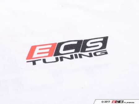 ES#3411392 - 6060361 - White ECS Short Sleeve T-Shirt - Small - Featuring full color ECS Tuning logo on left chest and full back - ECS - 