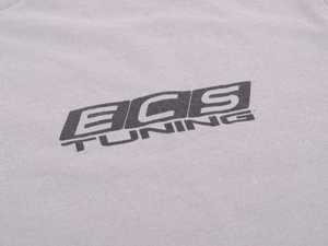 ES#3411388 - 6060353 - Gray ECS Short Sleeve T-Shirt - Large - Featuring black ECS Tuning logo on left chest and full back - ECS - 