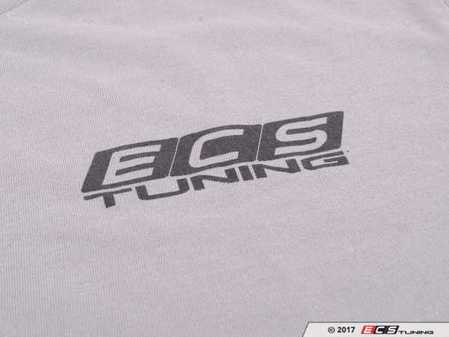 ES#3411388 - 6060353 - Gray ECS Short Sleeve T-Shirt - Large - Featuring black ECS Tuning logo on left chest and full back - ECS - 