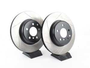 ES#3033105 - 34206797607GS - Gas-Slotted Brake Rotors - Rear (345x24mm) - This design removes performance robbing outgas and material dust caused by braking - StopTech - BMW