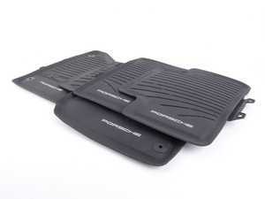 ES#3153996 - 95B044800431E0 - Rubber Floor Mats - Black - Set of four rubber floor mats - Genuine Porsche - Porsche