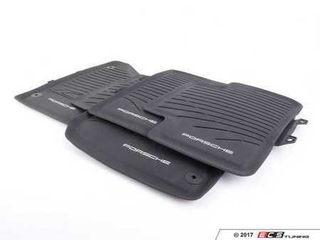 ES#3153996 - 95B044800431E0 - Rubber Floor Mats - Black - Set of four rubber floor mats - Genuine Porsche - Porsche