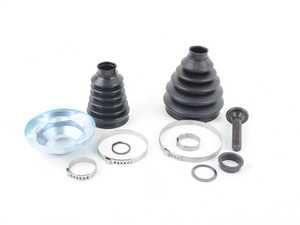 ES#2765966 - 1K0498201AKT5 - Front Inner And Outer CV Boot Refresh Kit - Why risk tearing the same axle out twice? This kit includes front inner and outer CV Joint Boots to service one axle. - GKN Drivetech - Volkswagen