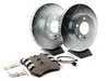 ES#3156996 - K4554 - Power Stop Z23 Evolution Sport Front Brake Kit (330mm) - A performance front axle upgrade package featuring precision cross-drilled & slotted rotors, low-dust carbon-fiber ceramic pads, and integrated electronic wear sensors. - Power Stop - Volkswagen Porsche