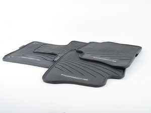 ES#3294683 - 97004480007 - Rubber Floor Mats - Black - Set of four rubber mats - Genuine Porsche - Porsche