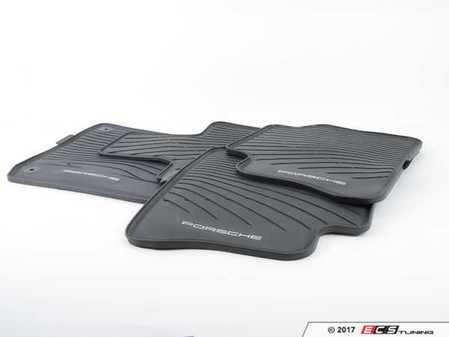 ES#3294683 - 97004480007 - Rubber Floor Mats - Black - Set of four rubber mats - Genuine Porsche - Porsche