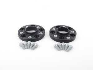 ES#2731263 - 40757252SW - DRA Series Wheel Spacers - 20mm (Pair) - Black Finish - Bolts to the hub with supplied bolts, uses existing bolts to attach wheel to spacer - H&R - BMW