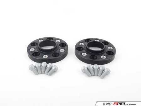 ES#2731263 - 40757252SW - DRA Series Wheel Spacers - 20mm (Pair) - Black Finish - Bolts to the hub with supplied bolts, uses existing bolts to attach wheel to spacer - H&R - BMW