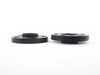 ES#2731263 - 40757252SW - DRA Series Wheel Spacers - 20mm (Pair) - Black Finish - Bolts to the hub with supplied bolts, uses existing bolts to attach wheel to spacer - H&R - BMW
