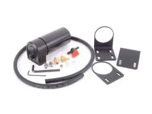 Complete Turner Baffled Oil Catch Can Kit - 8oz