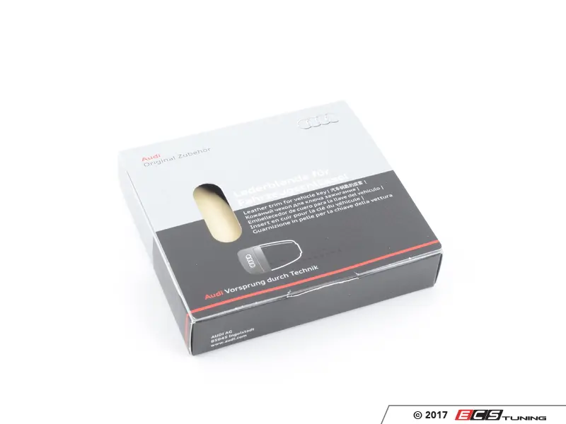 Genuine Volkswagen Audi - 8X00712082Y4 - Leather Key Cover - Magnolia White  - (NO LONGER AVAILABLE)