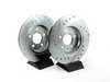 ES#3157083 - K4745 - Power Stop Z23 Evolution Sport Rear Brake Kit (300mm) - A performance rear axle upgrade package featuring precision cross-drilled & slotted rotors and low-dust carbon-fiber ceramic pads. - Power Stop - Audi