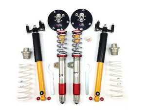 ES#3466250 - TCKF8XDblKit - TC Kline Racing Double Adjustable Street/Track Coilover Kit - 3 Bolt - Lifetime warranty on street-driven cars! Featuring proprietary double-adjustable Koni dampers, front camber plates, and 400#F/700#R springs - TC Kline Racing - BMW