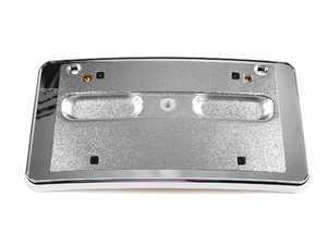 ES#75330 - 51118255006 - License Plate Bracket - Chrome - This base is used to mount standard license plates  - Genuine BMW - BMW