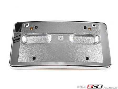 ES#75330 - 51118255006 - License Plate Bracket - Chrome - This base is used to mount standard license plates  - Genuine BMW - BMW
