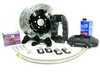 ES#1178 - MK4S2V2BBK-B XS - ECS Big Brake Kit - Stage 2 Version 2 - Cross Drilled & Slotted Rotors (332x26) - (NO LONGER AVAILABLE) - Four piston Black Porsche Boxster caliper, caliper carrier, pads, sensors, floating zinc coated rotors, exact-fit stainless steel lines, and hardware - ECS - 
