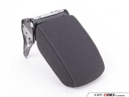 ES#3011023 - 5GM864207CAMK - Center Armrest - Titan Black Cloth / Gray Stitching - Adjustable pad to rest your arm on - Genuine Volkswagen Audi - Volkswagen