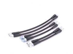 ES#3432257 - 034-303-0007 - Stainless Braided Brake Line Kit - Replace your stock rubber brake hoses with these performance-minded stainless steel braided lines - 034Motorsport - Audi