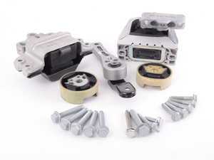 ES#2593524 - 1K0199262MKT3 - Complete Drivetrain Mount Kit - Includes new engine/transmission mounts with hardware - Assembled By ECS - Audi