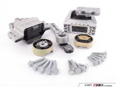 ES#2593524 - 1K0199262MKT3 - Complete Drivetrain Mount Kit - Includes new engine/transmission mounts with hardware - Assembled By ECS - Audi