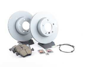 ES#3468732 - 34116854998KT12 - Front Brake Service Kit - Featuring Zimmermann rotors rotors and ECS DD23 ceramic pads. - Assembled By ECS - BMW