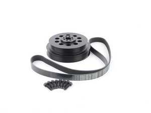 ES#3438177 - CTS-HW-266-187 - CTS Turbo Supercharger Crank Pulley Upgrade - 187mm - Larger diameter pulley increases the speed at which the supercharger spins, increasing the boost pressure output - CTS - Audi Porsche