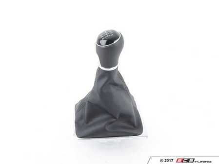 ES#2522305 - 3AA711113FIRC - Shift Knob - 6-speed - Leather knob with leatherette boot - Black - Genuine Volkswagen Audi - Volkswagen